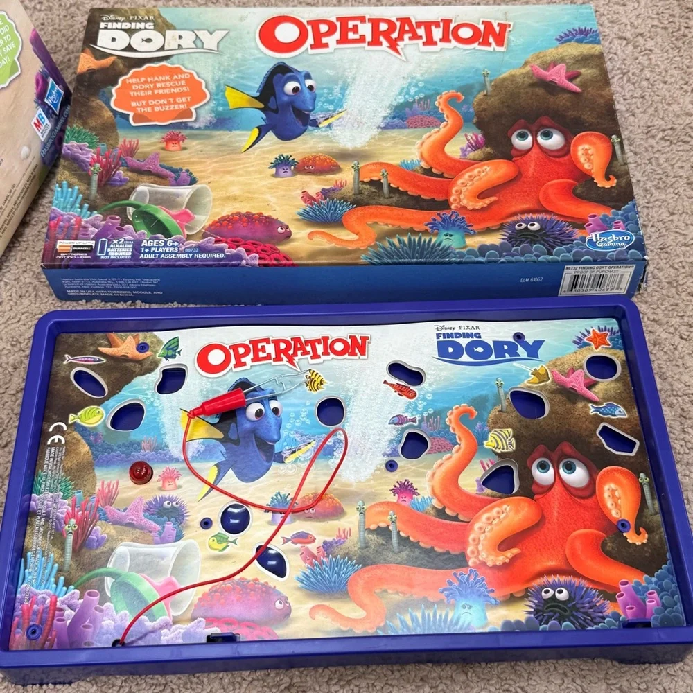 Disney Pixar Finding Dory Operation Game Hasbro Kids Board Game Complete EUC